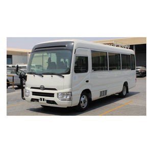 Toyota Brand Mini Used Bus 17-30 Seats Passenger Bus Left Hand Drive Coaster with Electric Door