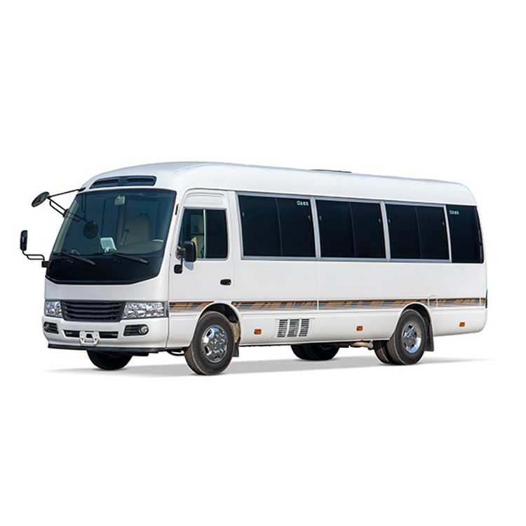 Toyota Brand Mini Used Bus 17-30 Seats Passenger Bus Left Hand Drive Coaster with Electric Door