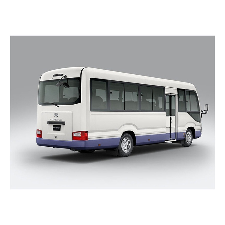 Toyota Brand Mini Used Bus 17-30 Seats Passenger Bus Left Hand Drive Coaster with Electric Door