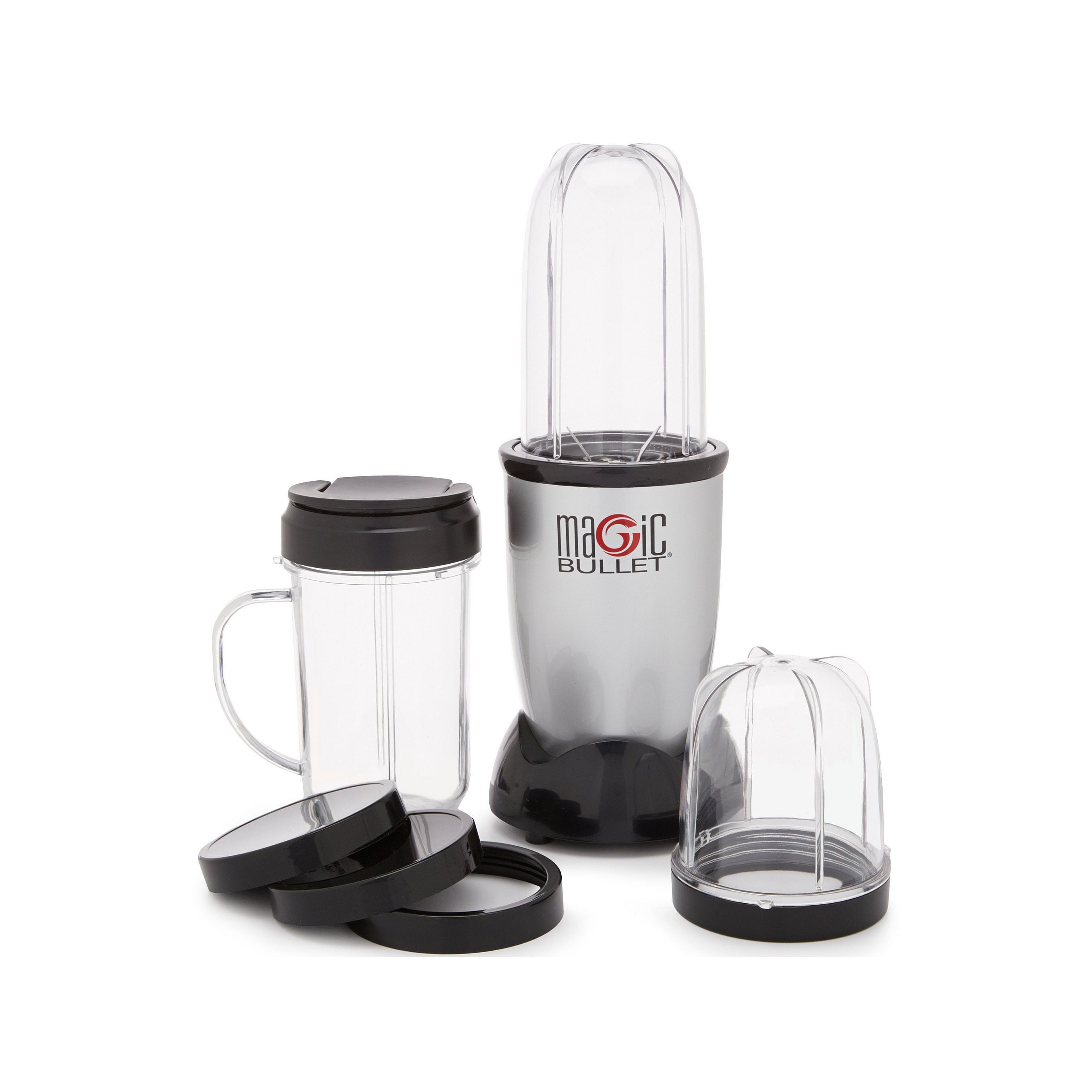 Magic Bullet Plastic Personal Blender, 3-Piece Set, Black,200 Watts