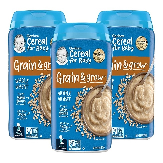 wholesale price Gerber Baby Cereal Basic Flavor Variety Pack Combo- 8oz: Oatmeal Cereal, Rice Cereal, Multigrain Cereal,