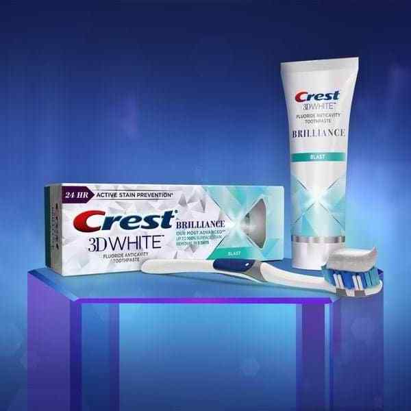 Crest White Toothpaste, Advanced Luminous Mint, Teeth Whitening Toothpaste