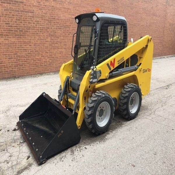 High Quality 4wd Compact Wheel Skid Loader 650kg /Mini Steer Skid Loader 3ton With Good Hydraulic Joystick Control For Sale