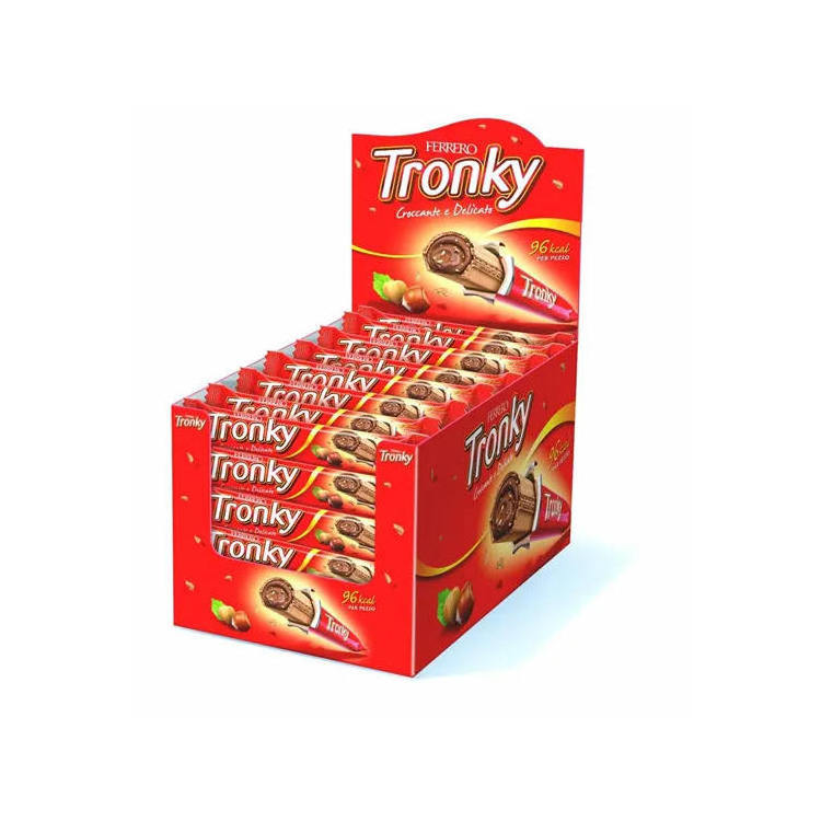 Ferrero Tronky 5 Bars Crunchy Wafer with Hazelnuts and Chocolate Filling