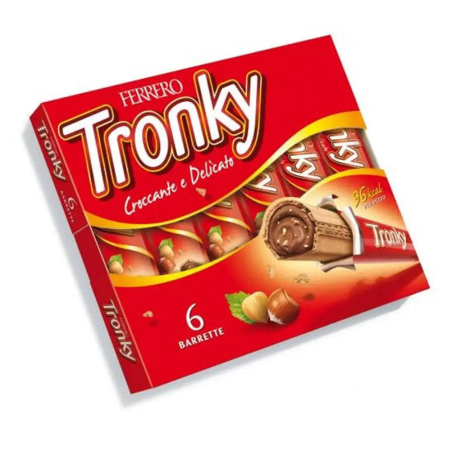 Ferrero Tronky 5 Bars Crunchy Wafer with Hazelnuts and Chocolate Filling