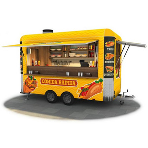 Fully Equipped Kitchen Street Food Vending Truck / Cart / Trailer For Sale