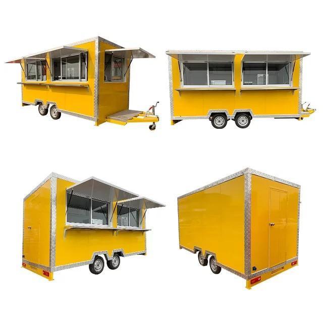 New Design Fully Equipped Kitchen Street Food Vending Truck / Cart / Trailer For Sale