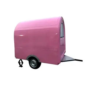 Used and New Food Vending Cart Trailer Truck For Sale Pink Black Yellow Green