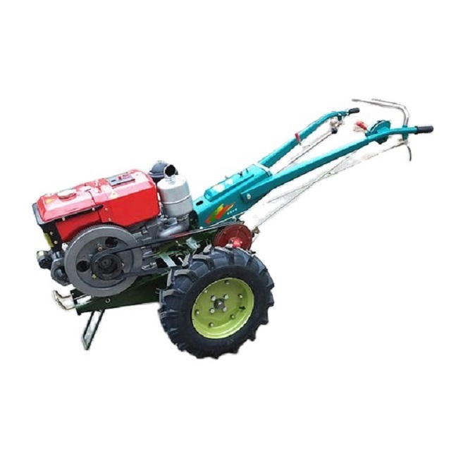 Farm Mini Farm Diesel Monoculture Power Tiller Two Wheel Mini Walking Hand Tractor For Sale