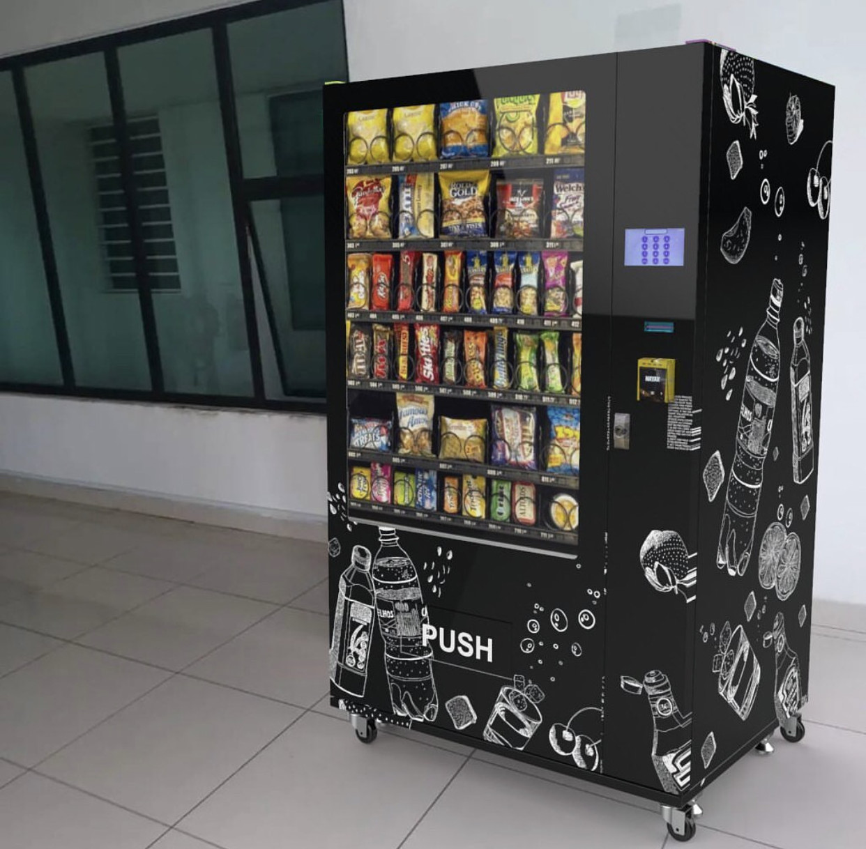 Automatic potato chips vending machine french fries vending machine fully automatic 35 second french fries machine