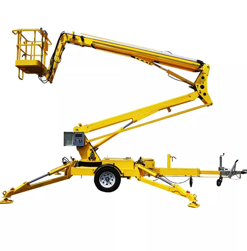 High Level Operation Cherry Picker Man Boom Lift For Orchard Picking Fruits And Vegetables