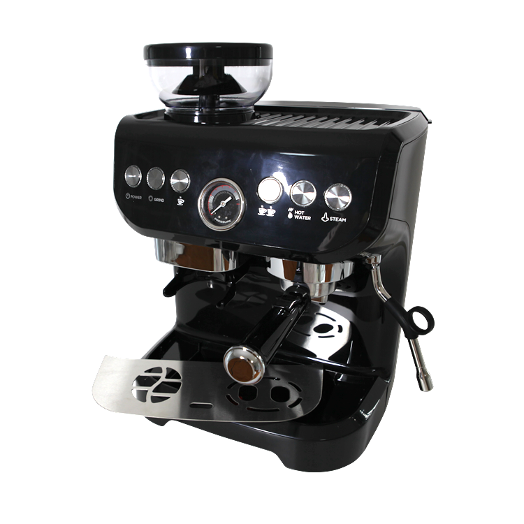 Espresso And Grinding Integrated Semi-automatic Commercial Coffee Machine 15Bar Pump Pressure