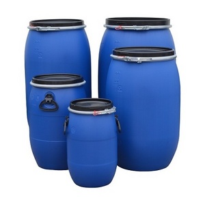 Wholesale Plastic drum Container with double rings Gallon Plastic Drums