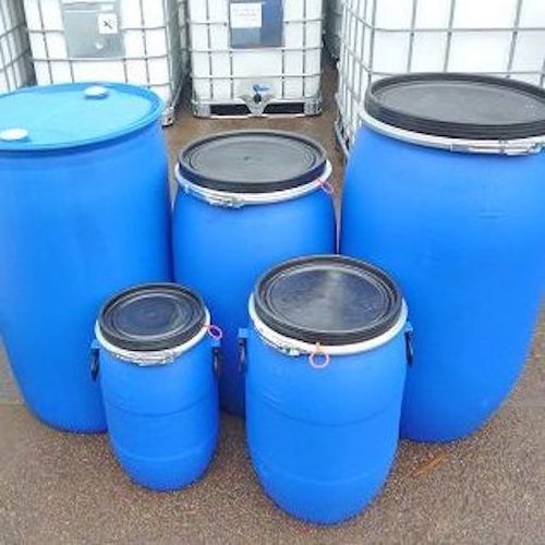 Wholesale Plastic drum Container with double rings Gallon Plastic Drums