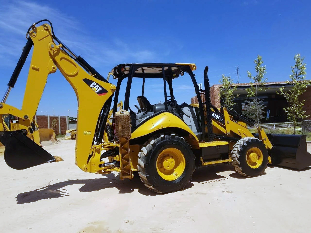 Best quality cheap backhoe loader used cat 416e 420e 420f 430f tractor with backhoe and front loader