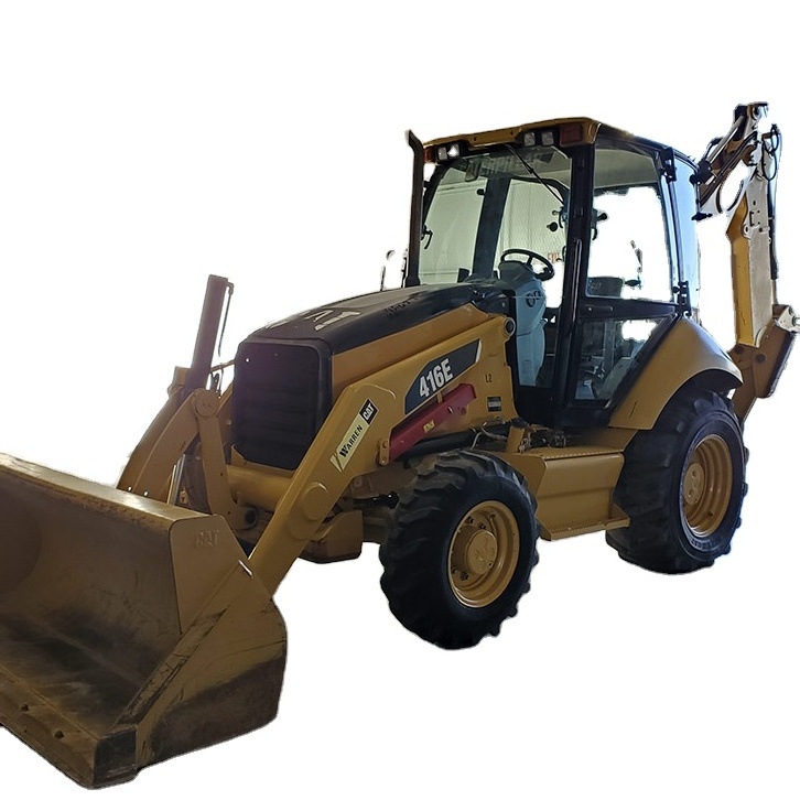 Best quality cheap backhoe loader used cat 416e 420e 420f 430f tractor with backhoe and front loader