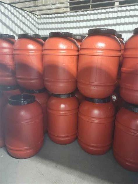 Available for export Brimful Volume 220l Open Top Blue Plastic 55 Gallons Drum / Plastic Barrel / 200l Hdpe Open Top Blue Plasti