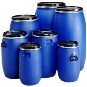 Good quality  Brimful Volume 220l Open Top Blue Plastic 55 Gallons Drum / Plastic Barrel / 200l Hdpe Open Top Blue Plasti