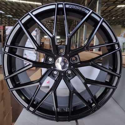 Factory Price 17 18 inch Car wheels Matte/HYPER BLACK jante 5X114.3 Muti-Spoke Alloy Car Rims