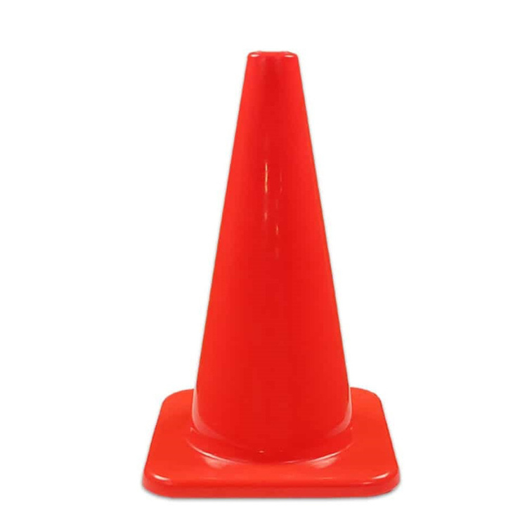 45cm 18inch Road Cone Flexible PVC Safety Used Traffic Cone with base black