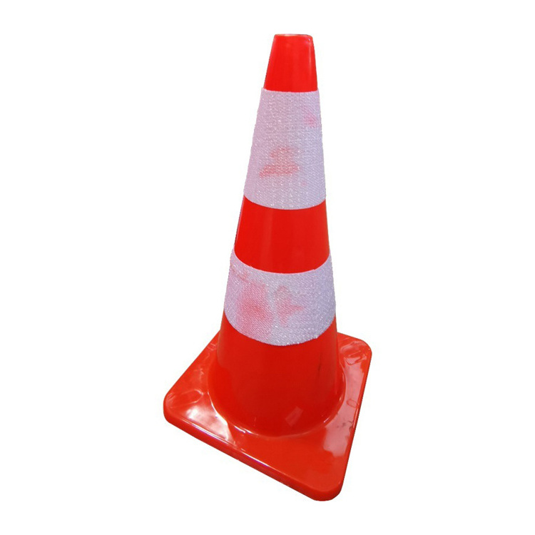 45cm 18inch Road Cone Flexible PVC Safety Used Traffic Cone with base black