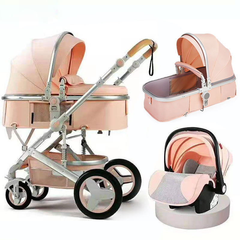 Wholesale Baby Stroller Tray One Hand Folding Travel Baby Stroller Anti-Roll 3in1 Baby Stroller