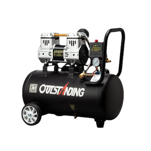 Piston type Portable silent Anest Iwata oil free air compressor with air Tank