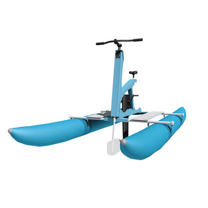 Popular Factory Adult Inflatable Pedal Water Exercise Cycle Bike Light Weight Inflatable Floating Pedalo Boats for Sale