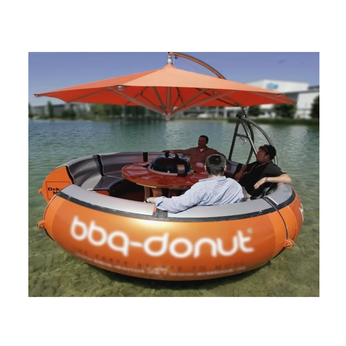 water play equipment High Quality BBQ Boat Barbecue Party Electric Grill Leisure BBQ Donut Boat Factory Price