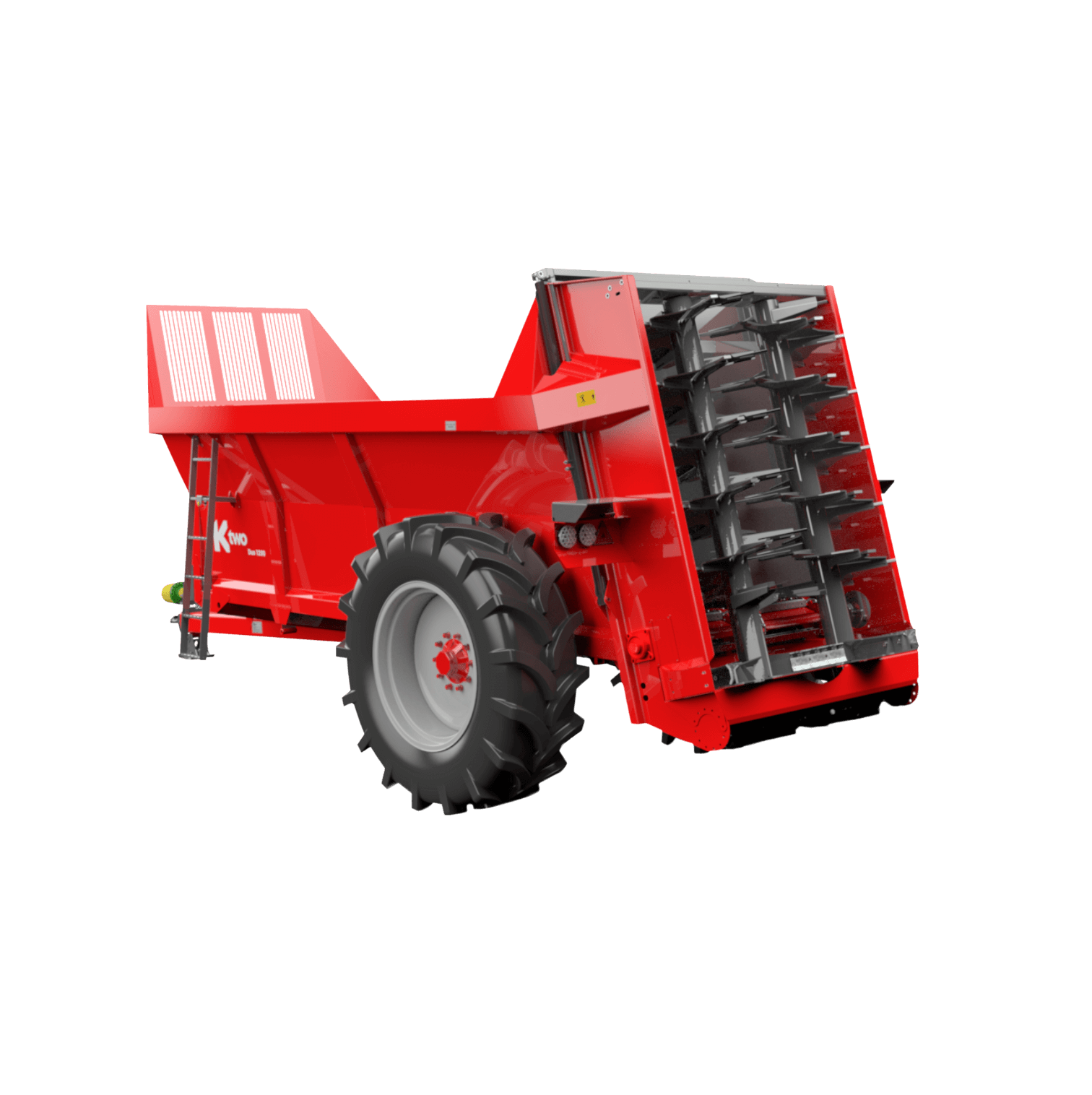 2023 New product tractor trailed horizontal helical lime muck manure spreader fertilize spreader for 60-80HP tractor