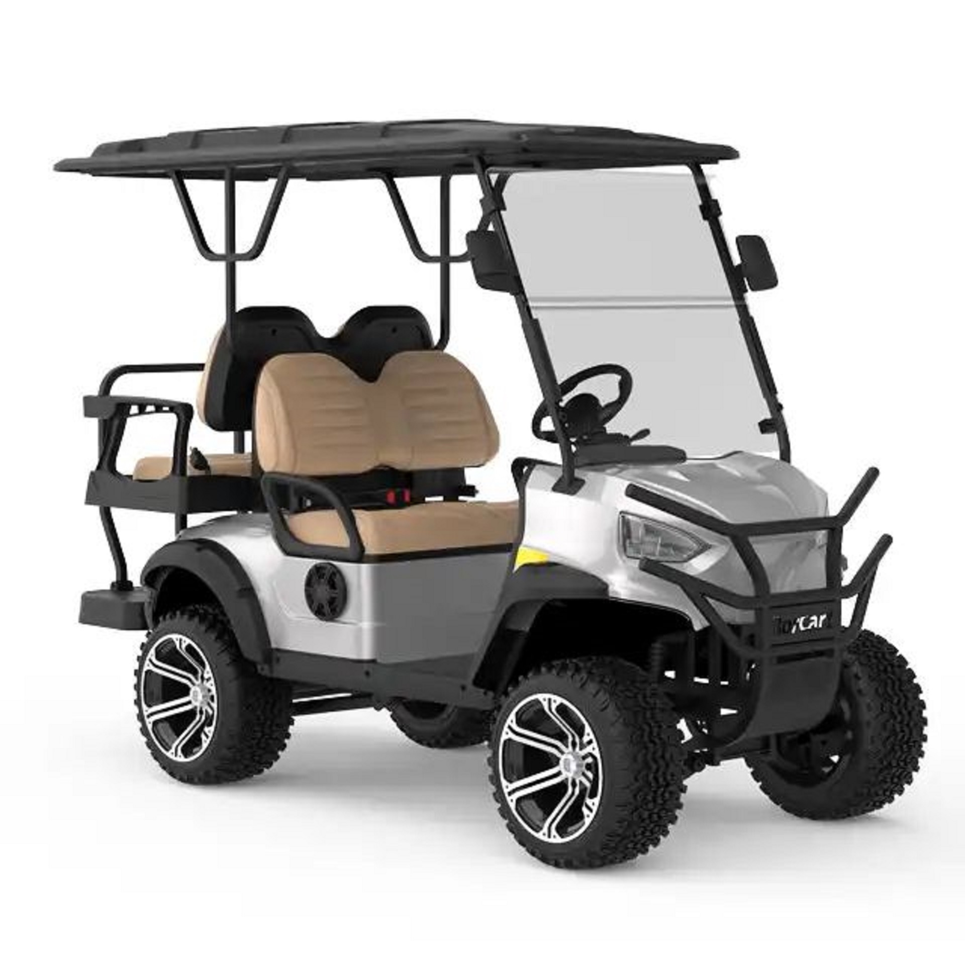 Chinese 72v Electric Golf Cart 4+2 Seater 7.5kw Lithium Off Road Golf Cart Hunting Golf Buggy