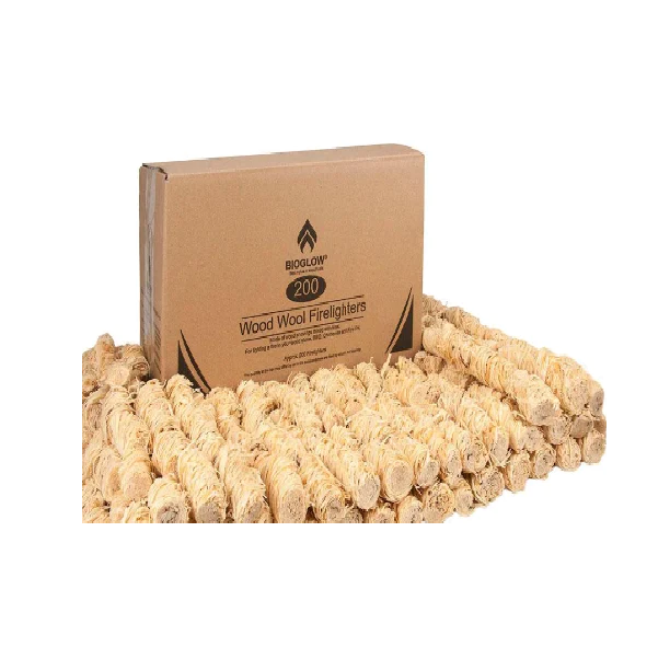 Wood wool made in Belgium is used in fire pit barbecue camping natural portable fire lighter