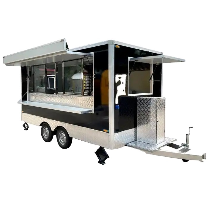 Customized mobile Kitchen Available In Austria Steel Stainless Food Trucks Ready For Export In Cheap Prices