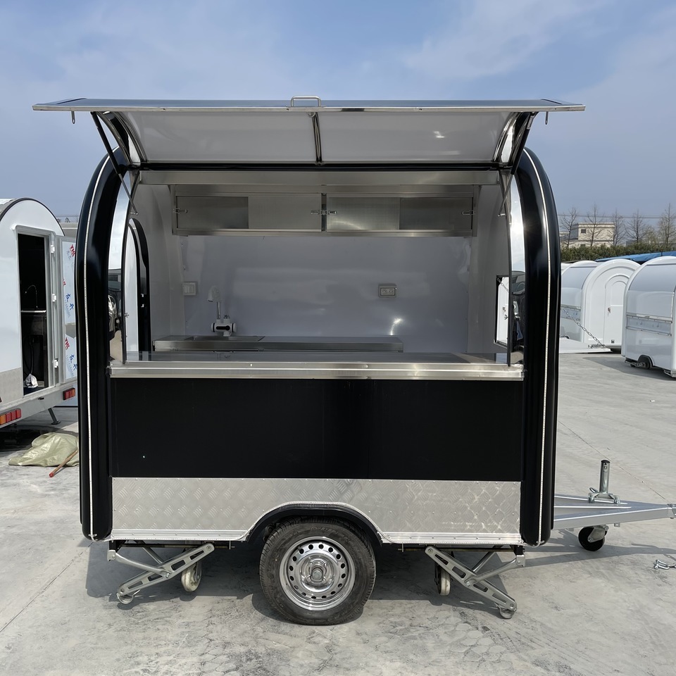 2024 New Mobile Modern Fast Food Vending Trailer Truck For Sale Pink RED Black Yellow Green