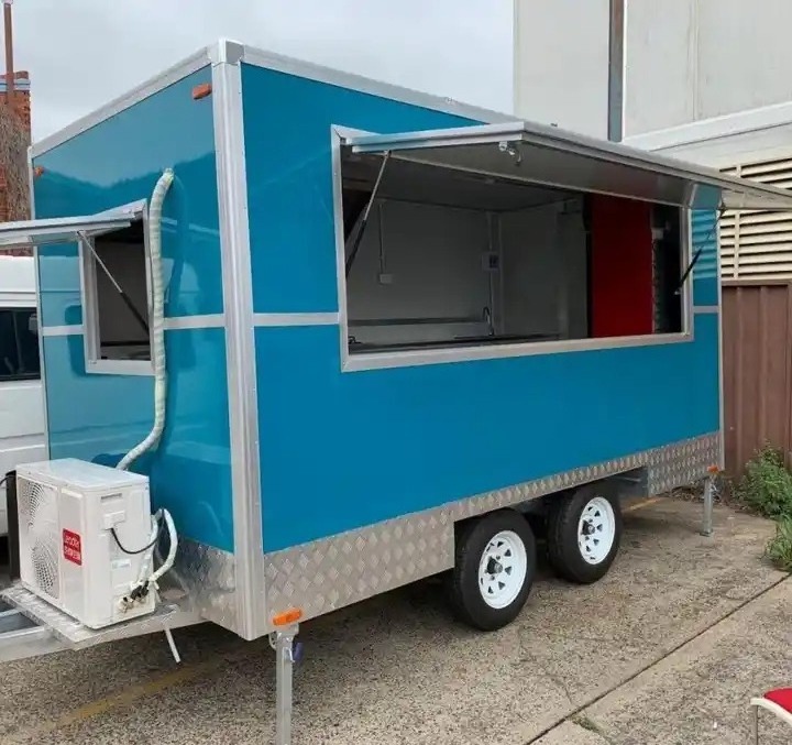 Custom small standard concession fast food trucks mobile food trailer All Colors Available And Ready To Be Sent Out