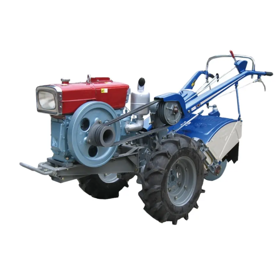 2023 Walk Behind Diesel Quality Assurance High Efficiency Farm Cheap Chinese Lowest Price Mini Two Wheel Drive Walking Tractor