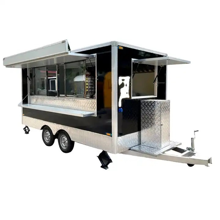 Mobile Food Trailer Street Mobile Food Cart In  Austria Electrical Mobile Food Truck on Sale Steel For Cheap Price