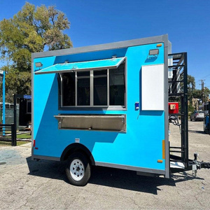 High Quality Custom Food Stall Fast Food truck Pizza Truck Ice Cream Mobile Kiosk Coffee Trailer Taco Concession Food Trailer