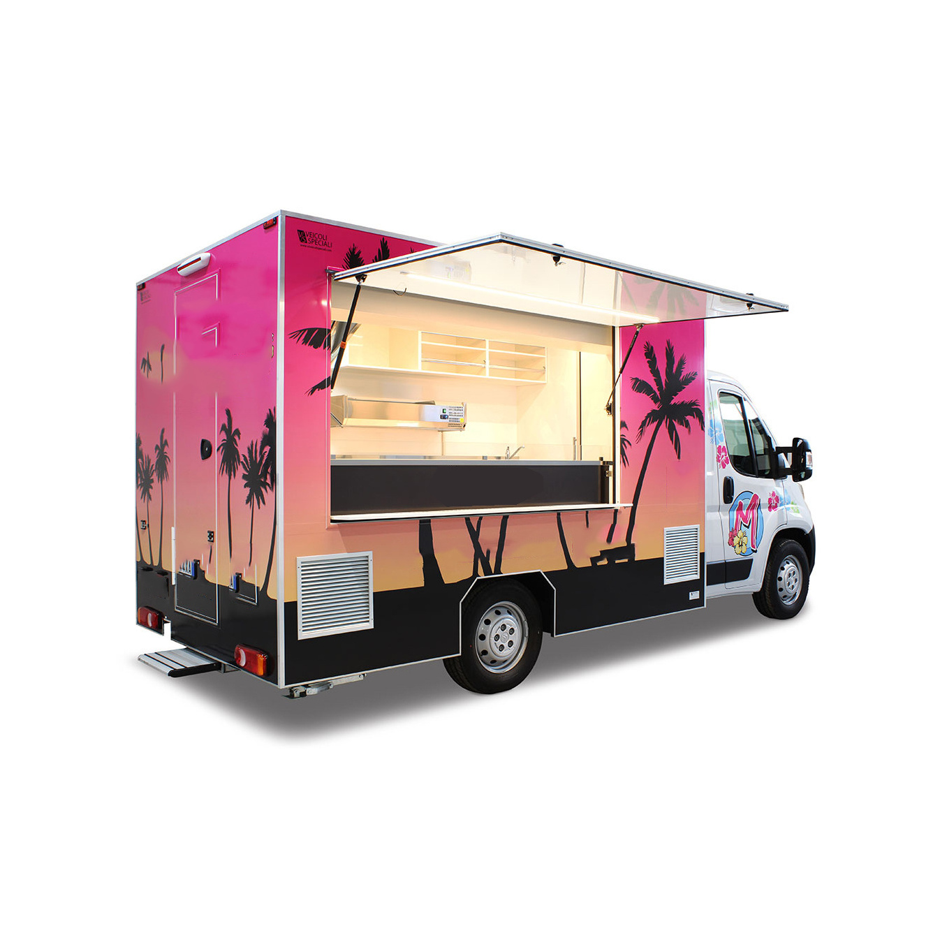 Food Carts Shop Food Trucks Mobile Food Customized Hot Key Long Power Outdoor Packing Wheels