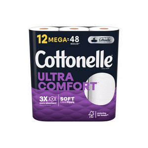 Latest Stock Arrival Cottonelle Ultra Comforts Toilet Paper with Cleaning Ripples Textures 24 Family Mega Rolls IN STOCK