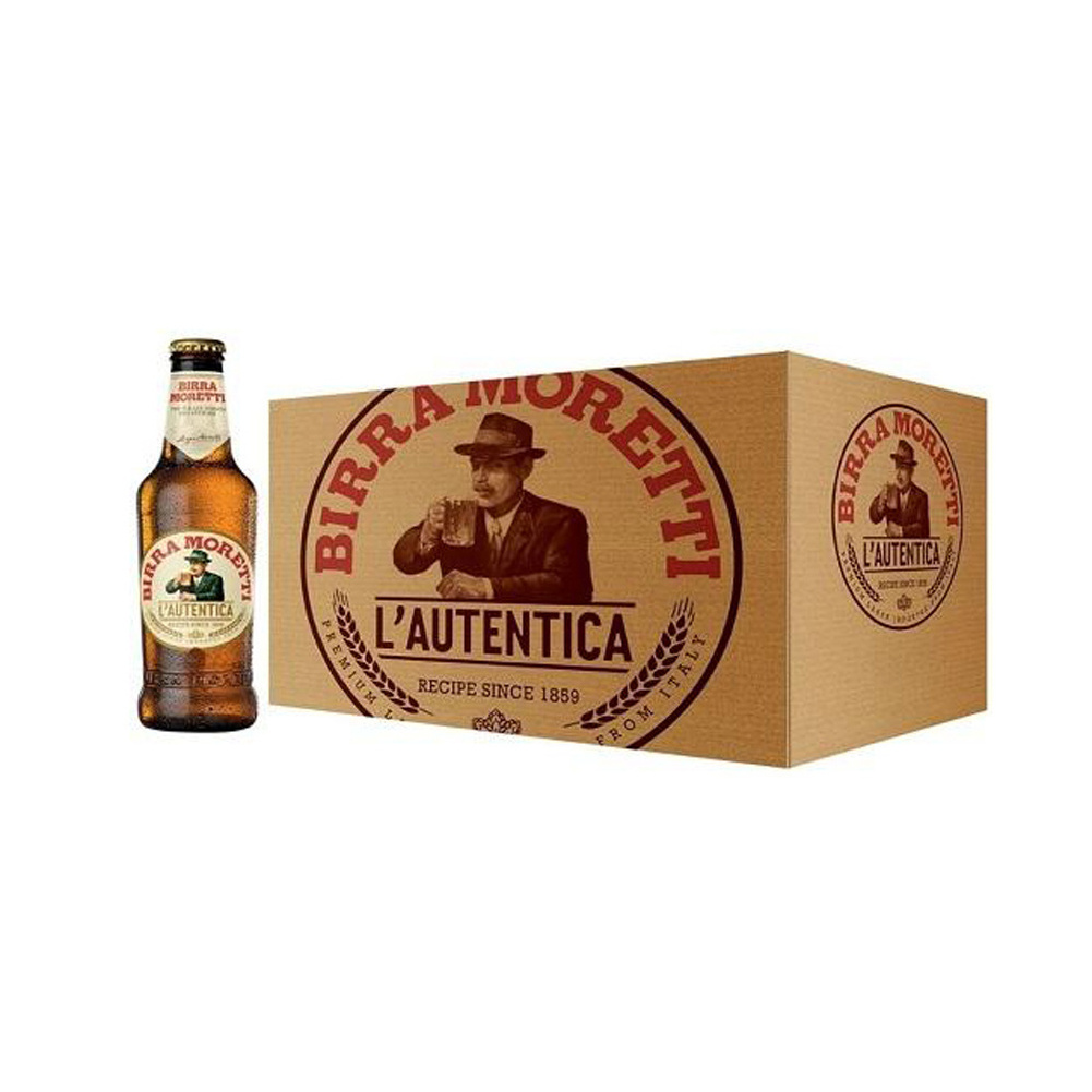 Birra Moretti italian Beer in bottle 66 cl Moretti beer wholesale - Made in Italy