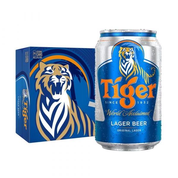 Tiger Larger Beer wholesale Best Price Beer Tiger Crystal Beer 330 ml x 24cans