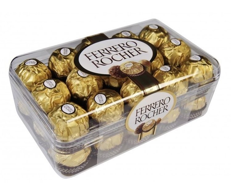 Ferrero Rocher, 12 Count, Premium Gourmet Milk Chocolate Hazelnut/Ferrero Rocher Premium Dark Chocolate Hazelnut Bar