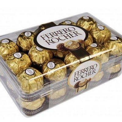 Ferrero Rocher, 12 Count, Premium Gourmet Milk Chocolate Hazelnut/Ferrero Rocher Premium Dark Chocolate Hazelnut Bar