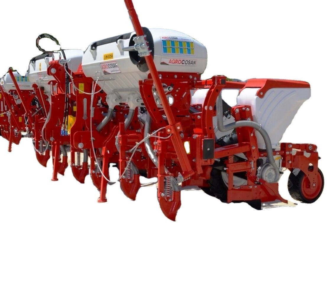 Corn Pneumatic Planter Tractor 4 Rows Corn Planter With Fertilizer Hopper...