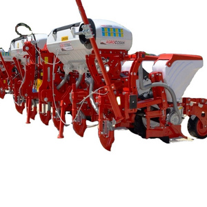 Corn Pneumatic Planter Tractor 4 Rows Corn Planter With Fertilizer Hopper...