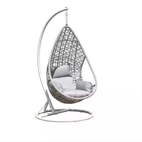 Hot sell modern balcony swing egg shaped chair clear acrylic ball chair patio swing stand