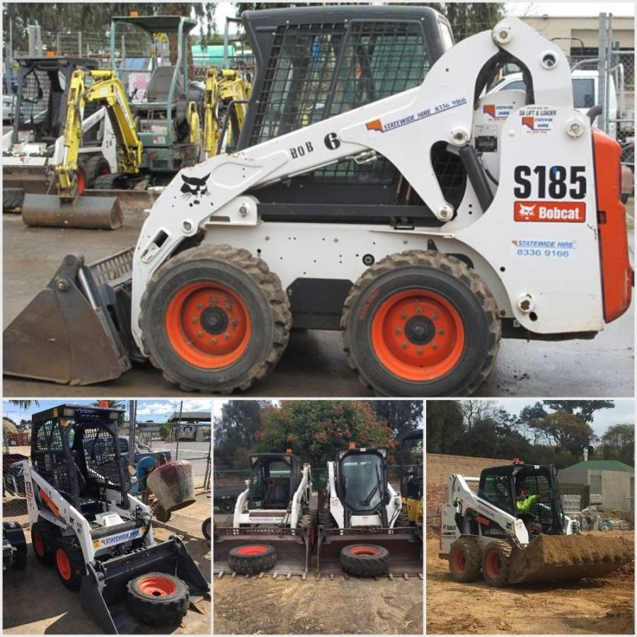 Used powerful performance Bobcat S160 small skid steer loader with shovel bucket for sale