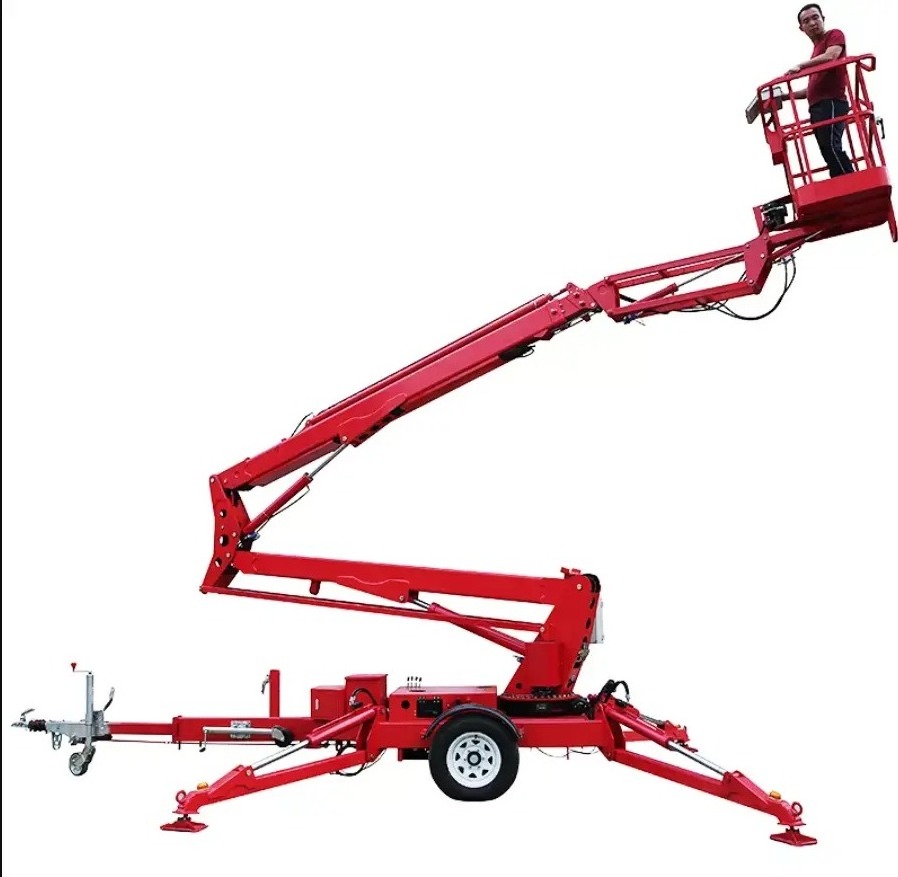 Buy Popular Pickup-Towed Articulated Boom Lift Towable Cherry Picker for sale