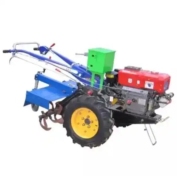 Buy 2 Wheel Small Farm Hand Tractor 15HP Two Wheel Farm Walking Tractor Mini Tractor For Farming for sale